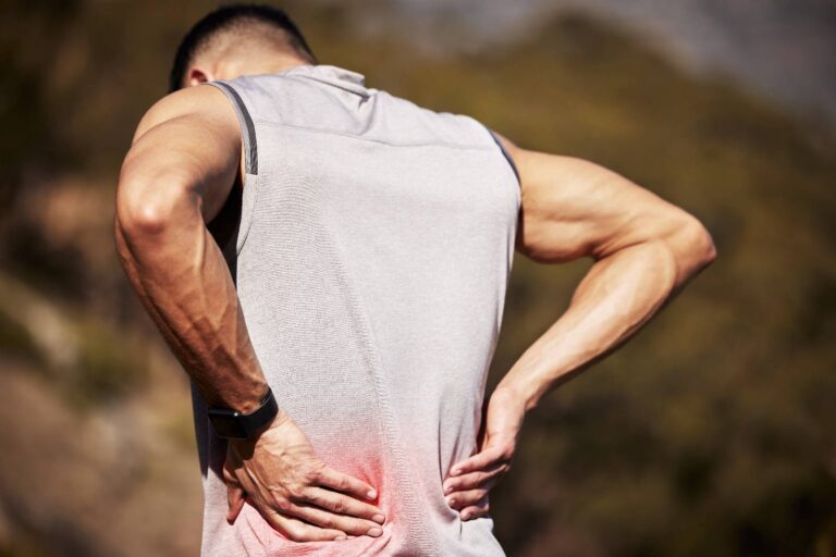 A runner with recurring back pain.